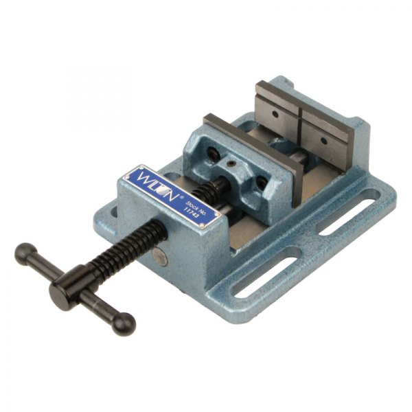 Wilton® - 4" Flat and V-Groove Jaws Low Profile Drill Press Vise
