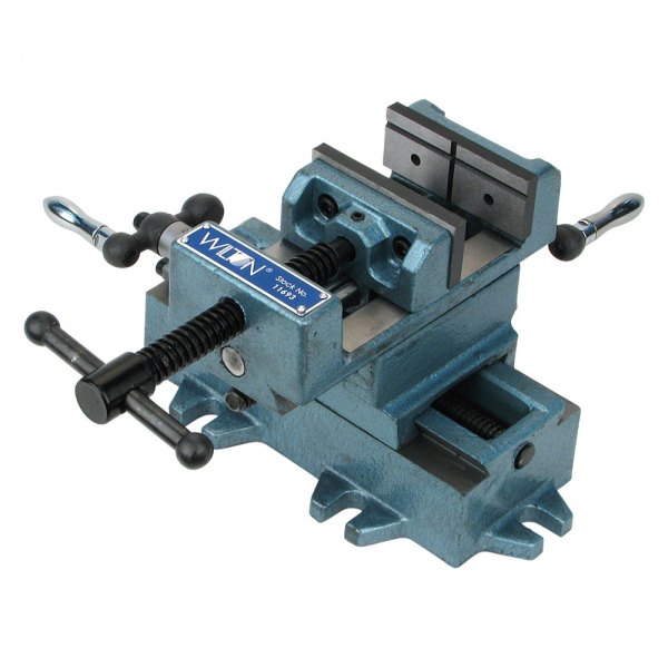 Wilton® - 4" Flat and V-Groove Jaws Cross Slide Body Drill Press Vise