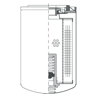 WIX® - 5.827" Full Flow/By-Pass Cellulose Spin-On Hydraulic Filter