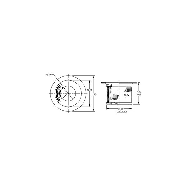 WIX® - 13" Full Flow Microglass Compressed Air Filter Cartridge