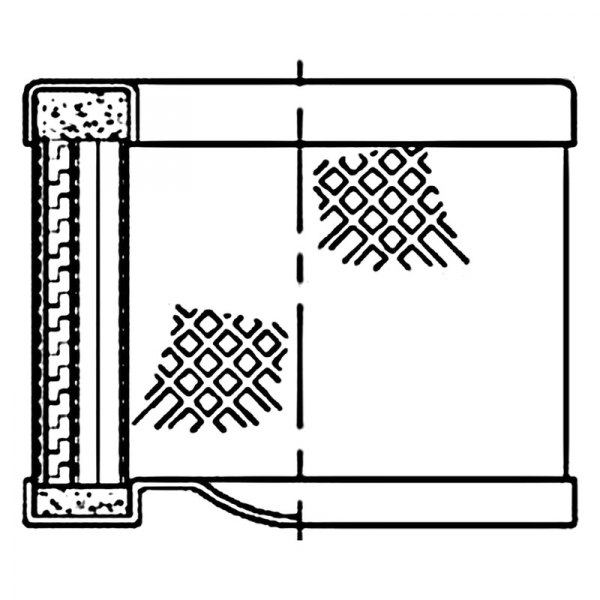 WIX® - 14.75" x 2.75" Industrial Outside-In Microglass Oil-Air Separator Cartridge