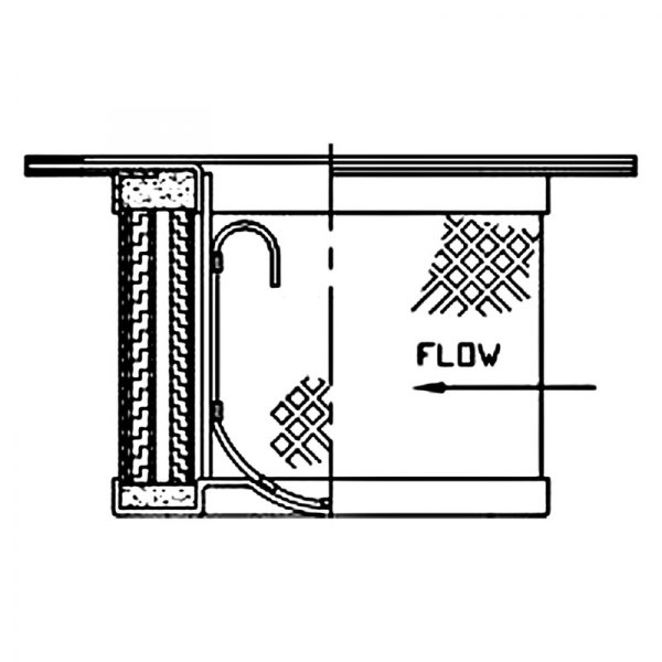 WIX® - 16.94" x 12" x 8.38" x 5.88" Industrial Outside-In Microglass Oil-Air Separator Cartridge