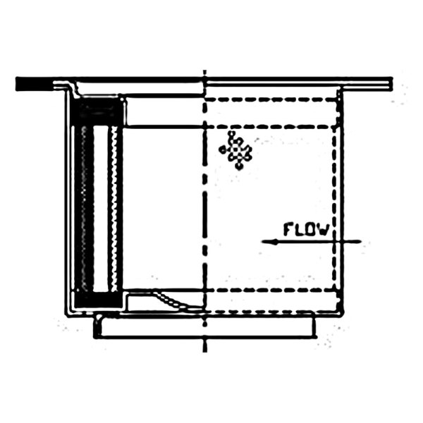 WIX® - 16.13" x 6.46" x 4.94" x 2.5" Industrial Outside-In Microglass Oil-Air Separator Cartridge