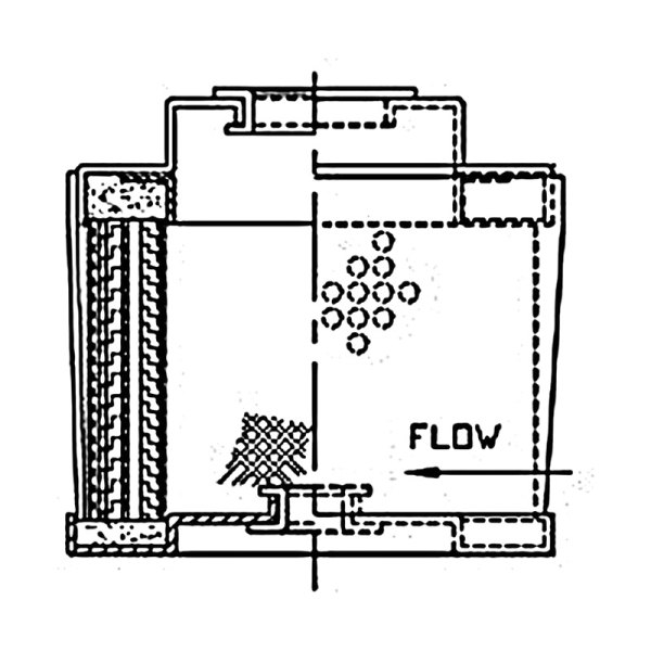 WIX® - 14.88" x 10" Industrial Outside-In Microglass Oil-Air Separator Cartridge
