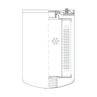 WIX® - 8.38" Full Flow Microglass Spin-On Air/Oil Separator