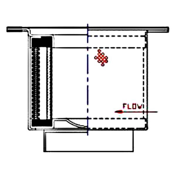 WIX® - 6.31" x 8.62" x 4.88" x 4.72" Industrial Outside-In Microglass Oil-Air Separator Cartridge
