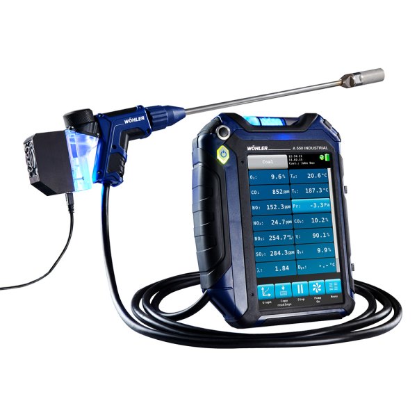 Wohler® - A 550™ Portable Flue Industrial Gas Emissions Analyzer