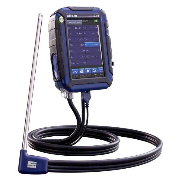 Wohler® - A 450™ 5" Flue Gas Analyzer with Standard Set