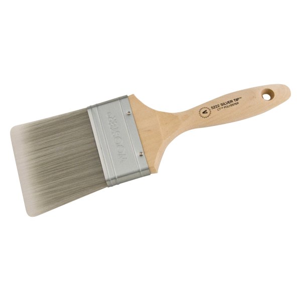 Wooster® - Silver Tip™ 2-1/2" Flat White/Silver Polyester Paint Brush