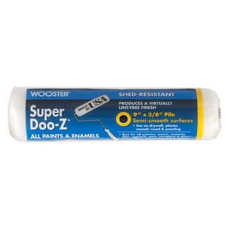 Wooster® - Super Doo-Z™ 9" x 3/16" White Fabric Paint Roller Cover
