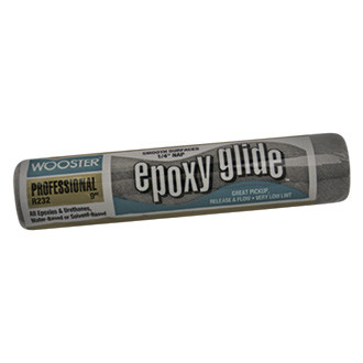 Wooster® - Epoxy Glide™ 9" x 1/4" Gray Fabric Paint Roller Cover