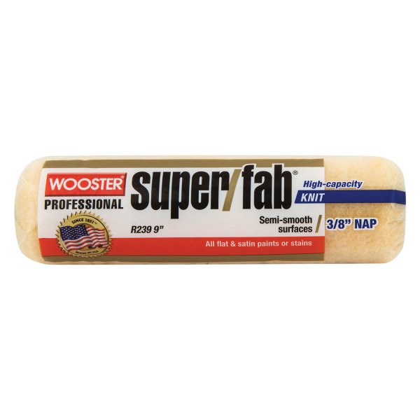 Wooster® - Super/Fab™ 9" x 3/8" Golden Fabric Paint Roller Cover