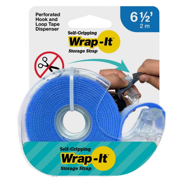 Wrap-It® - 6.5" Perforated Hook-and-Loop Tape Dispenser