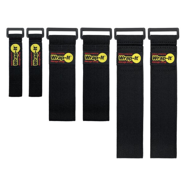 Wrap-It® - 9"-18" Super Stretch Storage Strap Kit (6 Pieces)
