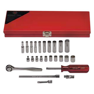 Wright Tool Company® - 1/4" Drive 6-Point Deep Socket Set 23 Pieces