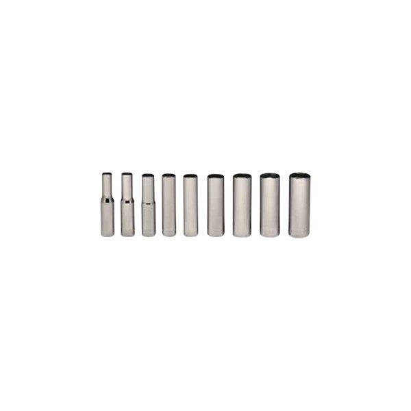 Wright Tool Company® - 1/4" Drive 6-Point Deep Socket Set 9 Pieces