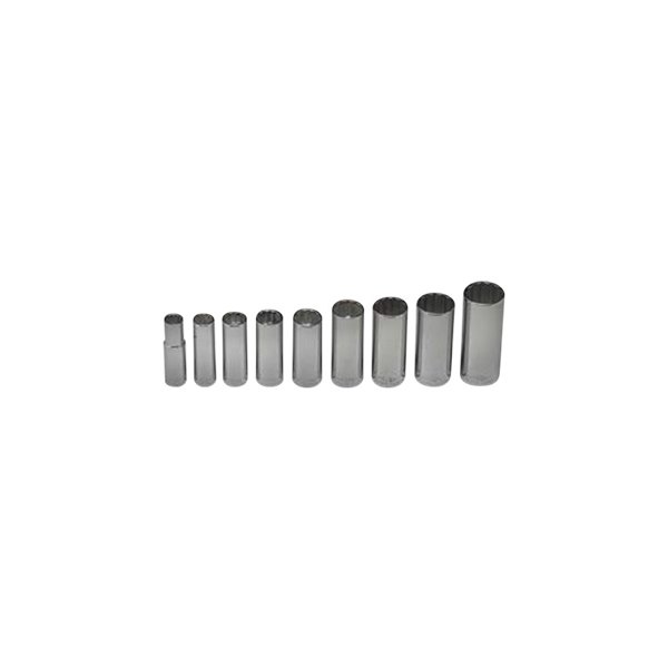 Wright Tool Company® - 3/8" Drive 12-Point Deep Socket Set 9 Pieces