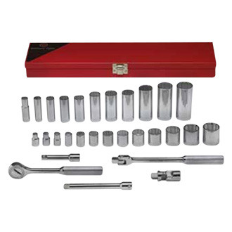 Wright Tool Company® - 3/8" Drive 12-Point Deep Standard Socket Set 29 Pieces