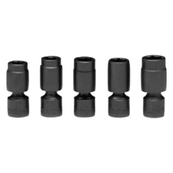 Wright Tool Company® - (5 Pieces) 3/8" Drive Metric 6-Point Impact U-Joint Set