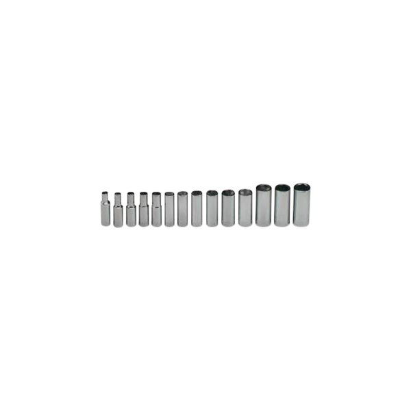 Wright Tool Company® - 3/8" Drive 6-Point Metric Deep Socket Set 14 Pieces