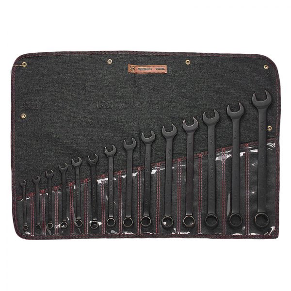 Wright Tool Company® - Grip 2.0™ 14-piece 3/8" to 1-1/4" 12-Point Angled Head Black Oxide Combination Wrench Set