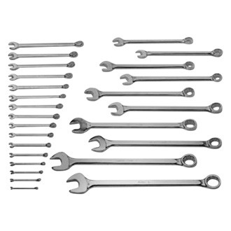 Wright Tool Company® - 26-piece 1/4" to 2" 12-Point Straight Combination Wrench Set