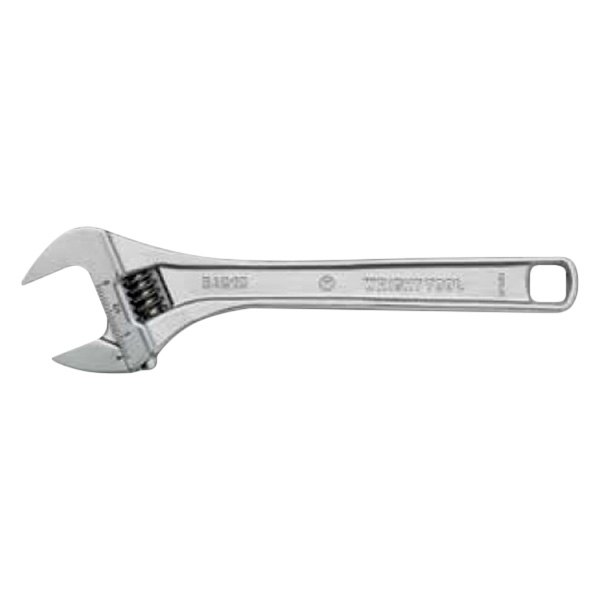 Wright Tool Company® - 1-1/8" x 8" OAL Chrome Plain Handle Adjustable Wrench