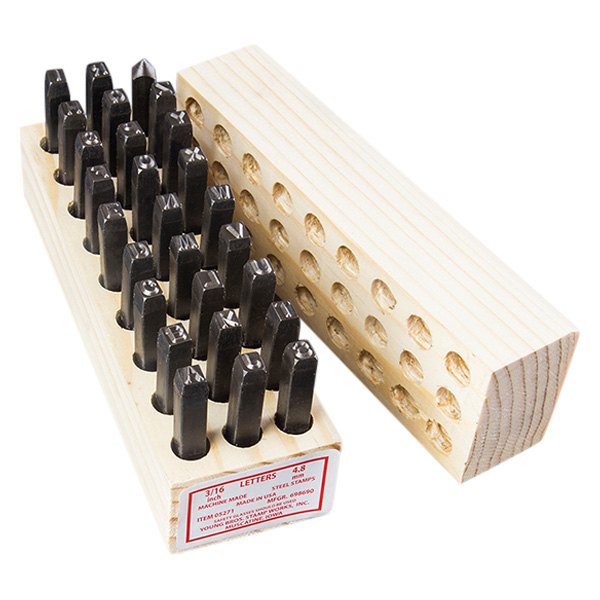 Young Bros. Stamp Works® - 27-piece 3/32" A to Z and "Dot" Letter Stamp Set