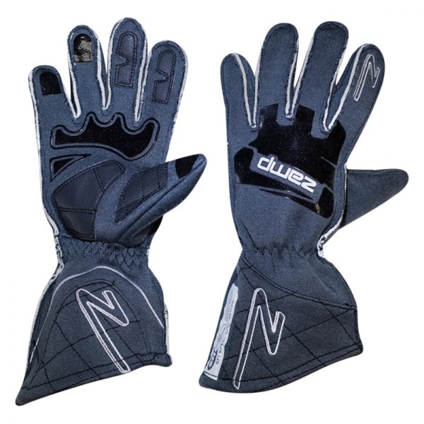 Zamp® - X-Large ZR-50 SFI 3.3/5 Race Gray Synthetic Leather Gloves 