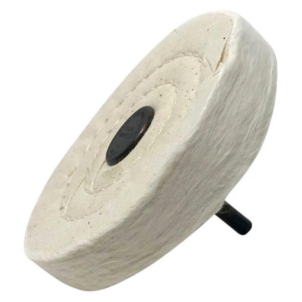 Zephyr® - 4" 50-Ply Cotton White Buffing Wheel