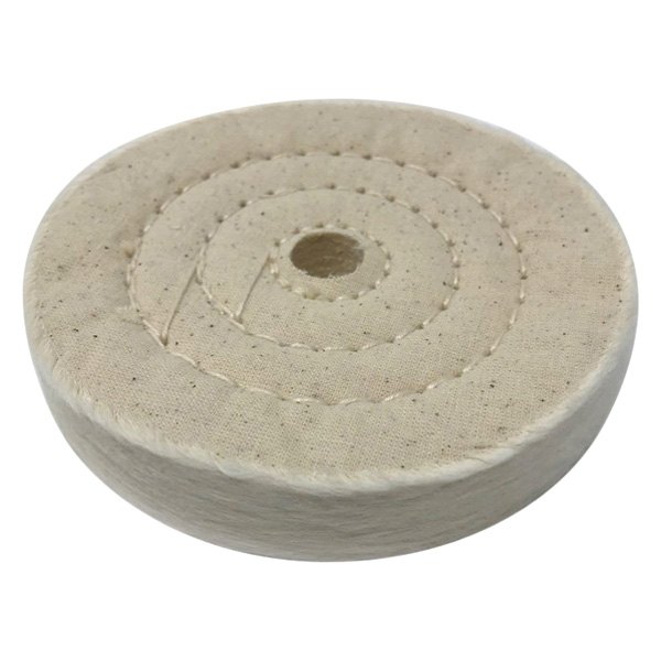 Zephyr® - 4" 50-Ply 3-Row Cotton Buffing Wheel