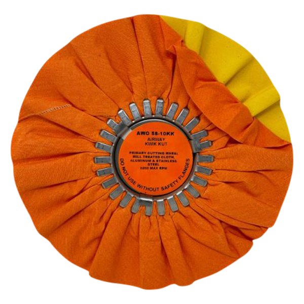 Zephyr® - 8" Orange Kwik Kut Airway Buffing Wheel
