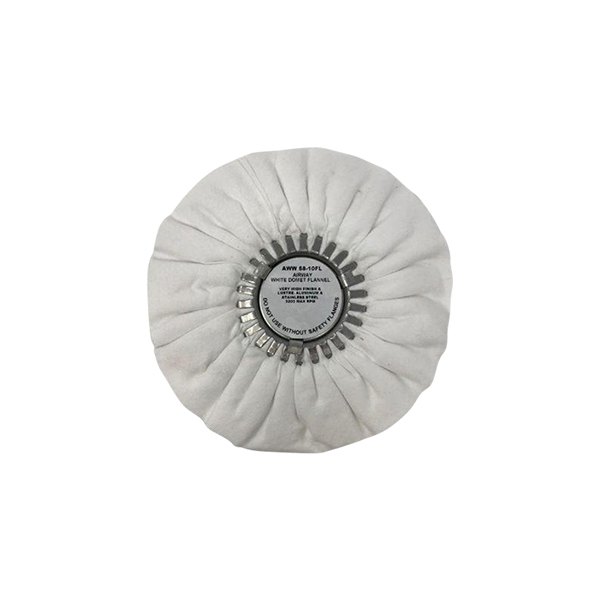 Zephyr® - Signature Series 8" White Domet Flannel Airway Buffing Wheel